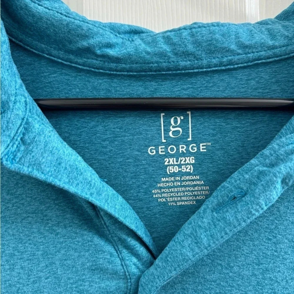 George light blue short sleeve pocket shirt XXL - Picture 3 of 7
